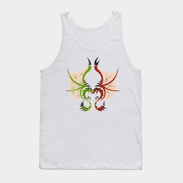 Heaven and Earth - Rathian & Rathalos Tank Top by kinokashi